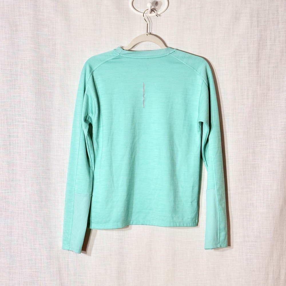 Nike Running DriFit Aqua Womens Performance Long Sleeve Top Thumbholes Stretch S - Picture 3 of 7